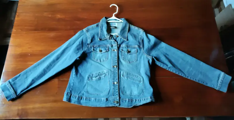 Chaqueta de mezclilla clásica mujer - 1