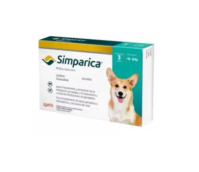 Simparica 10 a 20 kg x 3 comprimidos - miniatura 1