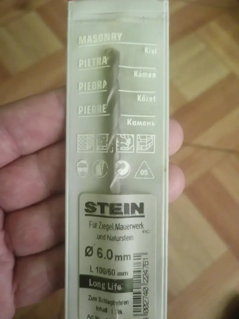 Broca para piedra 6mm STEIN