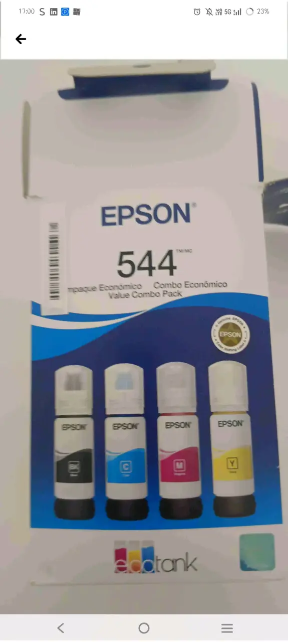 Set de tintas Epson 544 - 6