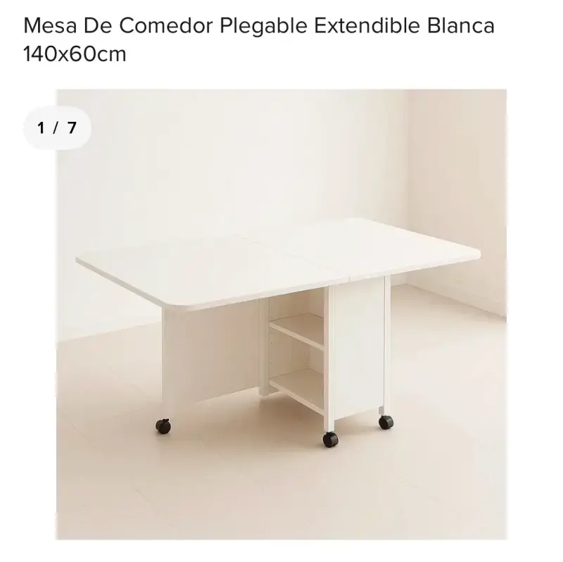 Mesa plegable blanca - 2
