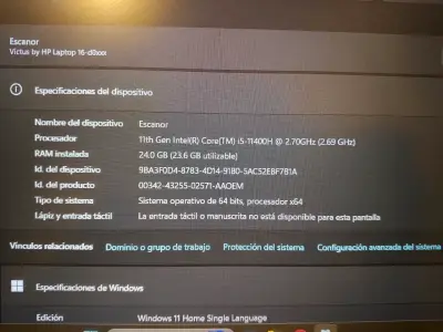 Notebook Gamer HP Victus 16 RTX3060 24GBRam - miniatura 3