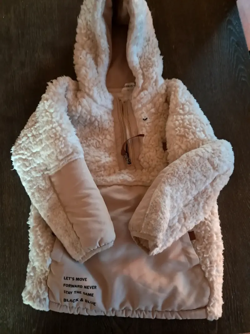 Polar beige con gorro para niño - 1