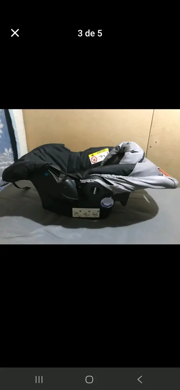 Silla de auto para bebé negra - 3
