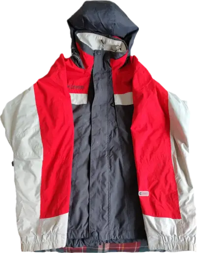 Chaqueta impermeable Columbia roja - miniatura 1