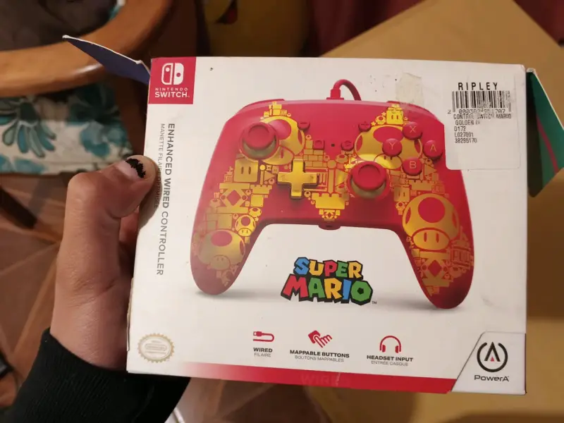 Joystick nintendo switch/PC edición Mario gold - 2