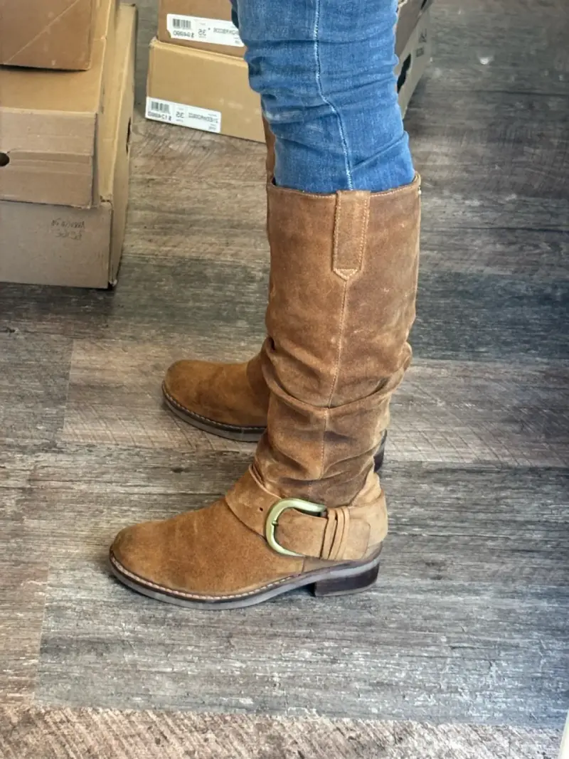 Botas de gamuza marrón - 2