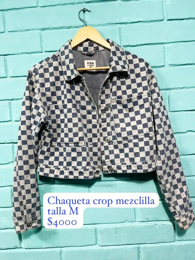 Chaqueta crop mezquillla talla M