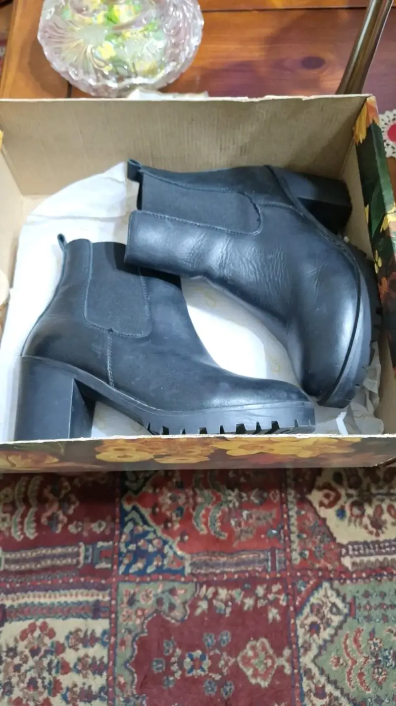Botines negros de cuero zappa - 2