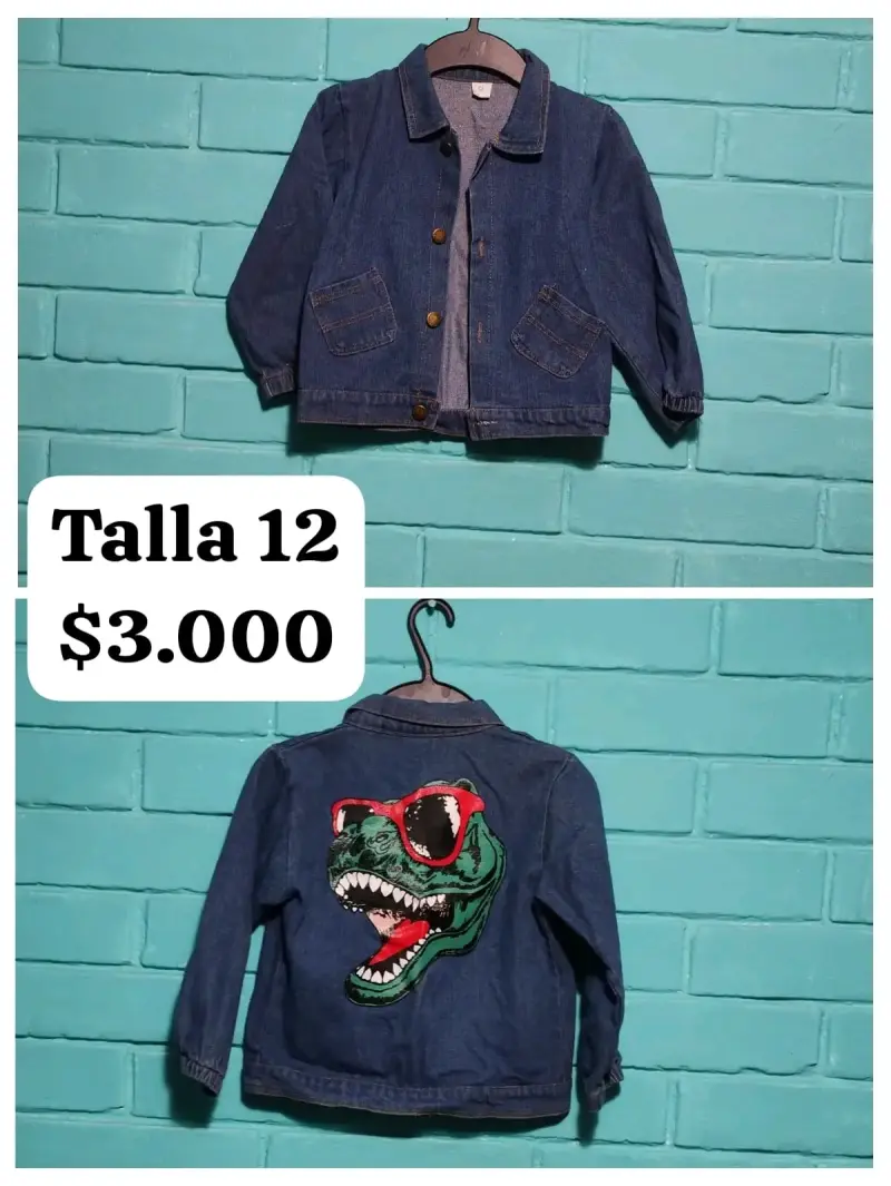 Chaqueta de mezclilla con estampado