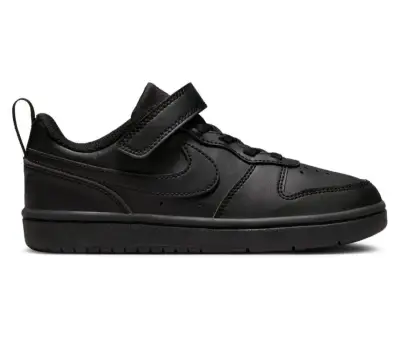 Zapatilla infantil negra con velcro - miniatura 1