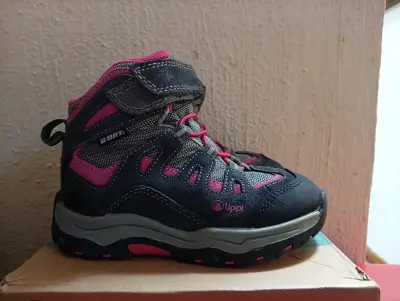 Botín niña velcro gris y fucsia Lippi - miniatura 2