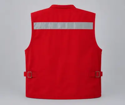 Chaleco Geologo rojo reflectante - miniatura 1