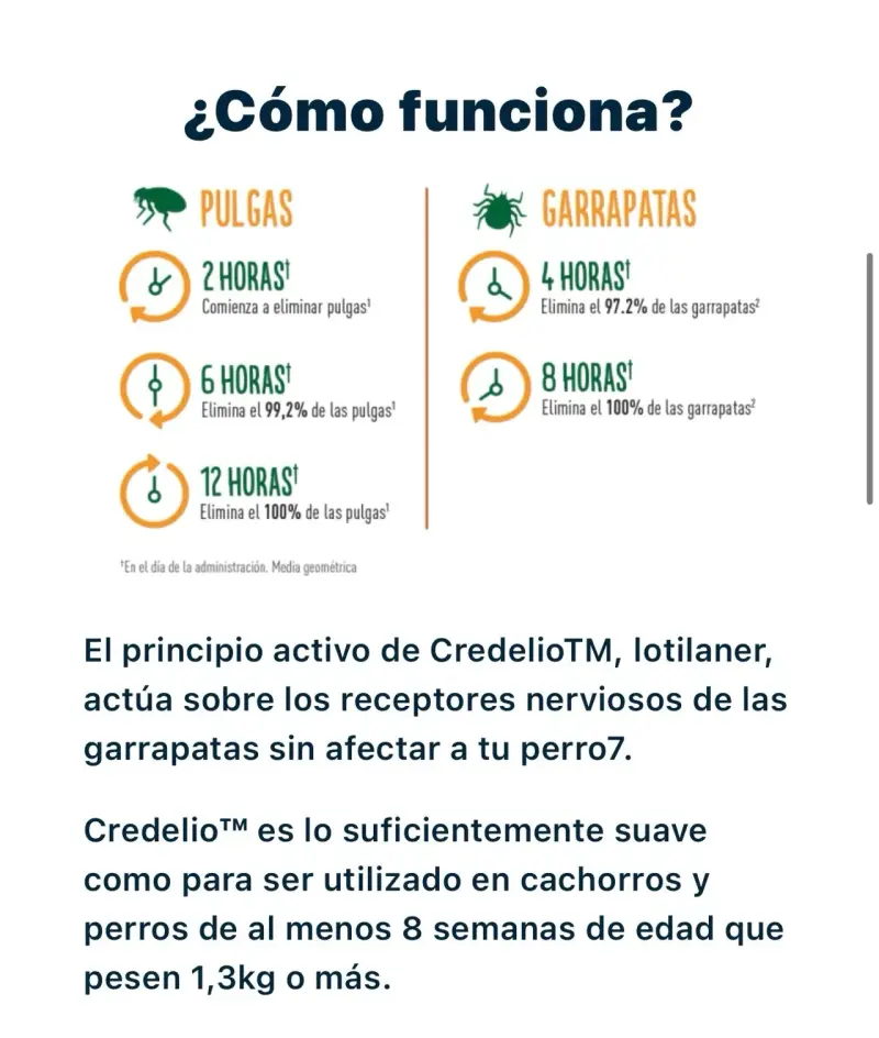 Credelio 22 a 45 kg x 1 comprimido - 4