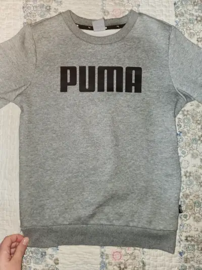 Polerón gris marca Puma niño - miniatura 2