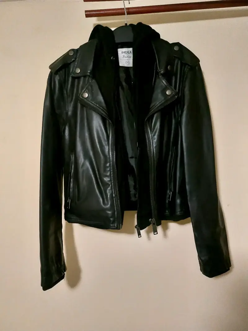 Chaqueta Biker negra Index