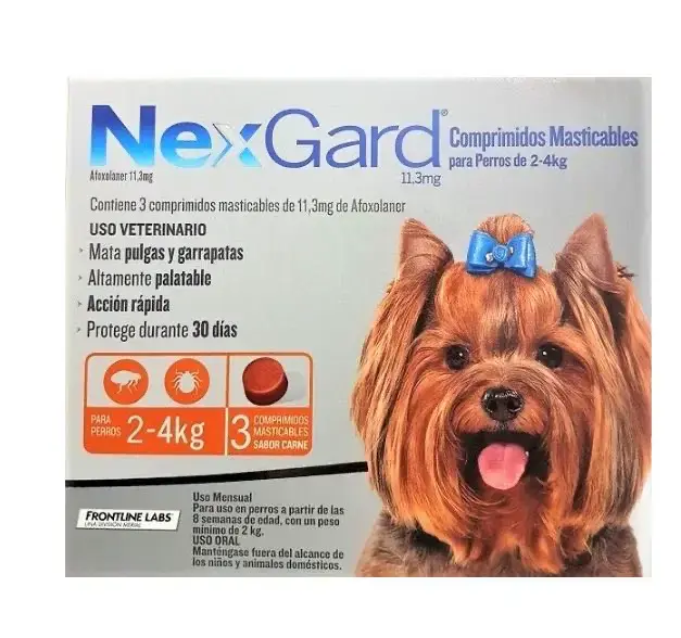 NexGard para perros 2-4kg x 3 comprimidos - 1