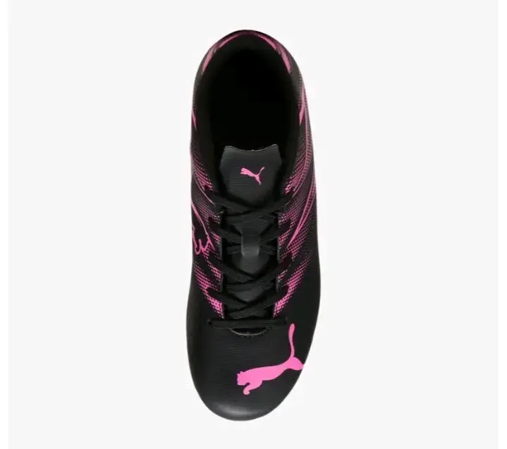 Botines de fútbol negros y rosados - 4