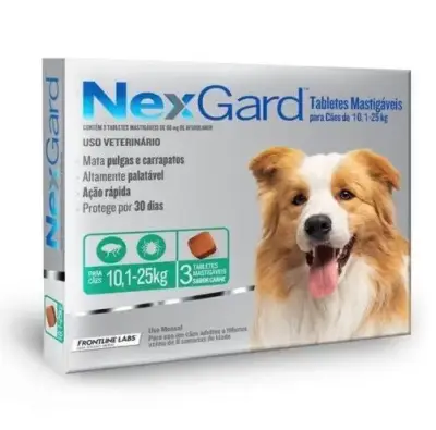 NexGard 10 a 25 kg para perros x 3 comprimidos - miniatura 1