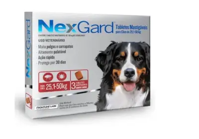 NexGard 25 a 50 kg para perros x 3 comprimidos - miniatura 1