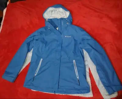 Chaqueta impermeable azul Columbia - miniatura 1