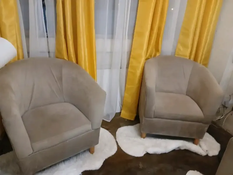 Pareja de sillones beige