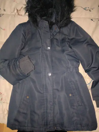 Parka de niña colegio azules talla 8 años - miniatura 3
