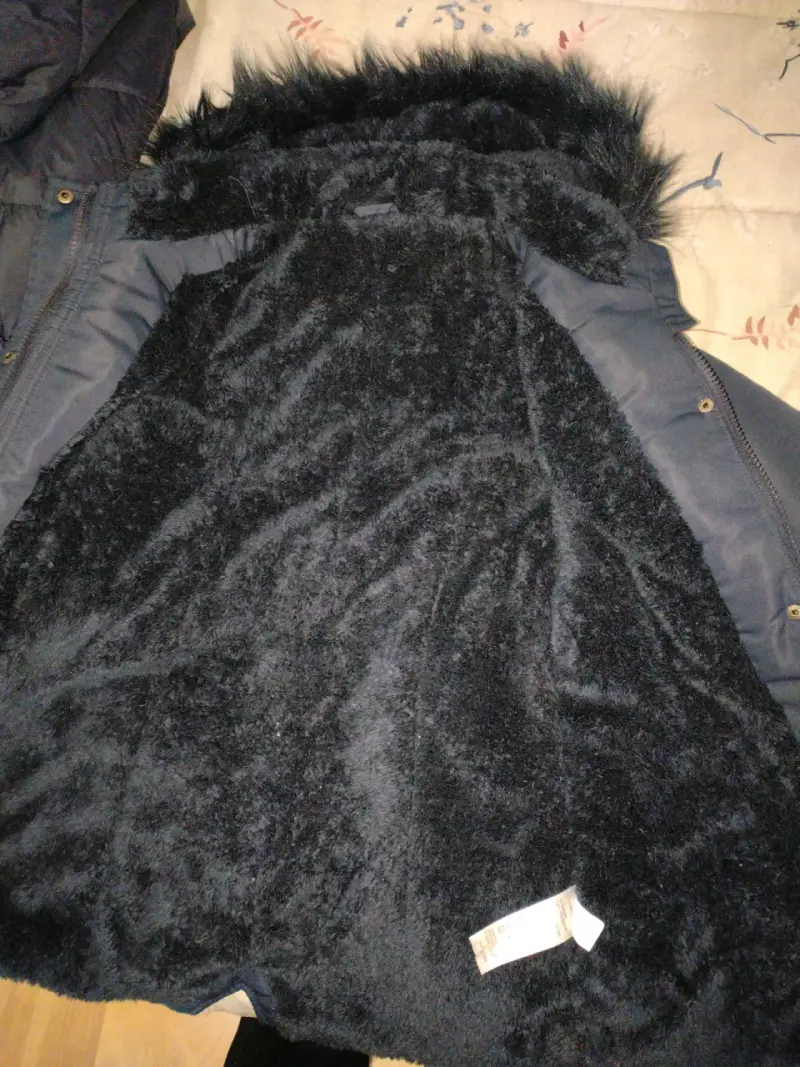 Parka de niña colegio azules talla 8 años - 4