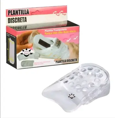 Plantilla Aumenta Estatura Discreta De Silicona - miniatura 1