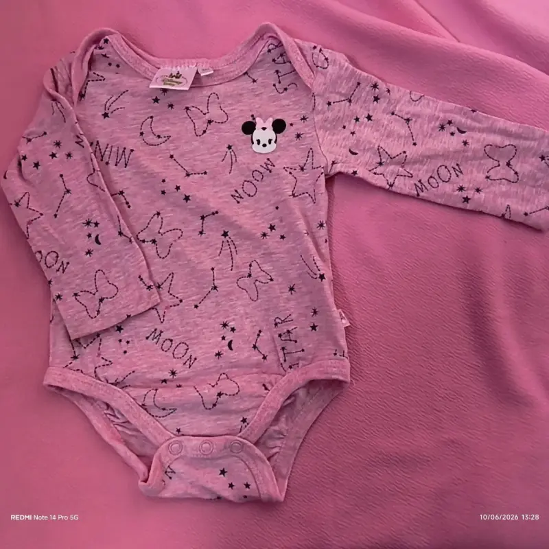 Body rosado para bebé