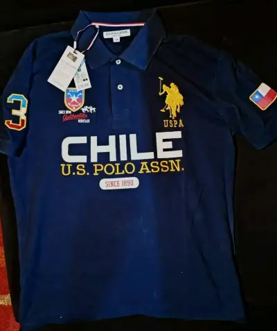 Polera azul U.S. Polo Assn. - miniatura 1