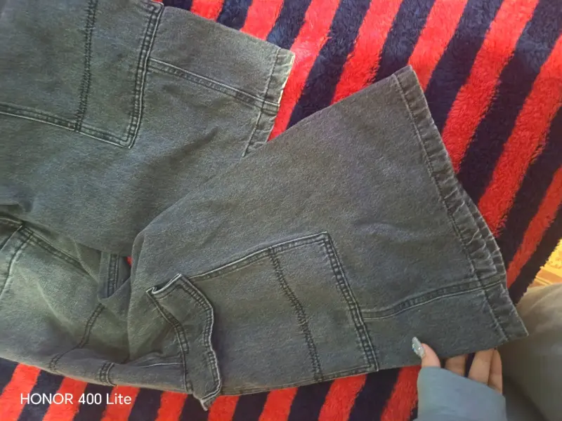 Pantalones cargo negros talla 40 - 4