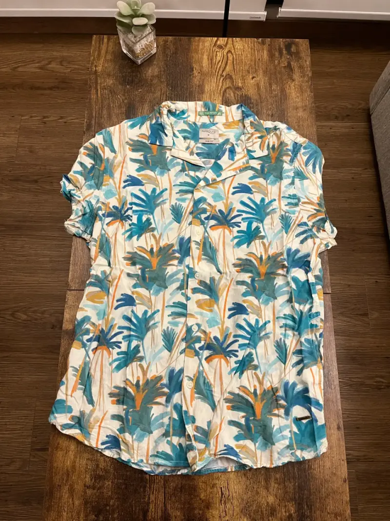 Camisa estampada tropical - 1