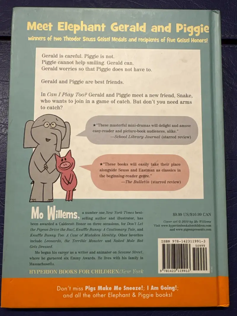 Libro "Can I Play Too?" de Mo Willems - 4