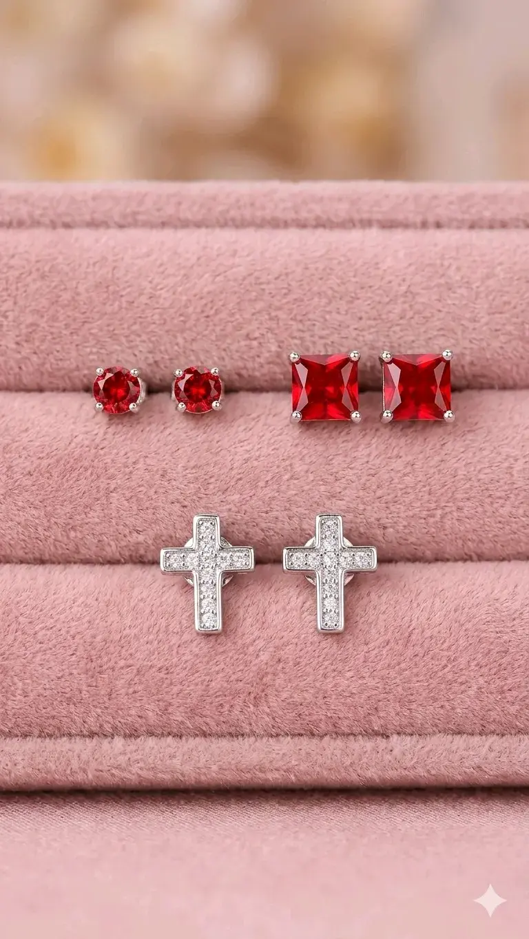Set de aros y pulseras de plata 925 - 1