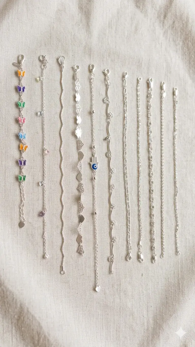 Set de aros y pulseras de plata 925 - 3