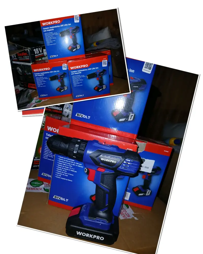Taladro inalámbrico 20V WorkPro - 1