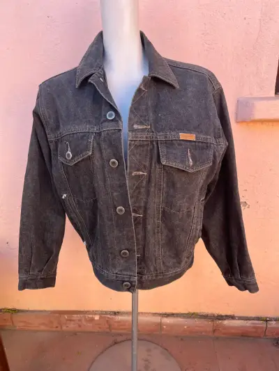 Chaqueta de mezclilla gris oscura - miniatura 1