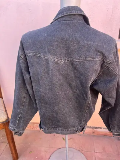 Chaqueta de mezclilla gris oscura - miniatura 2