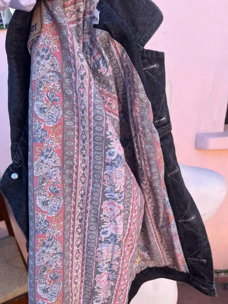 Chaqueta de mezclilla gris oscura - 6