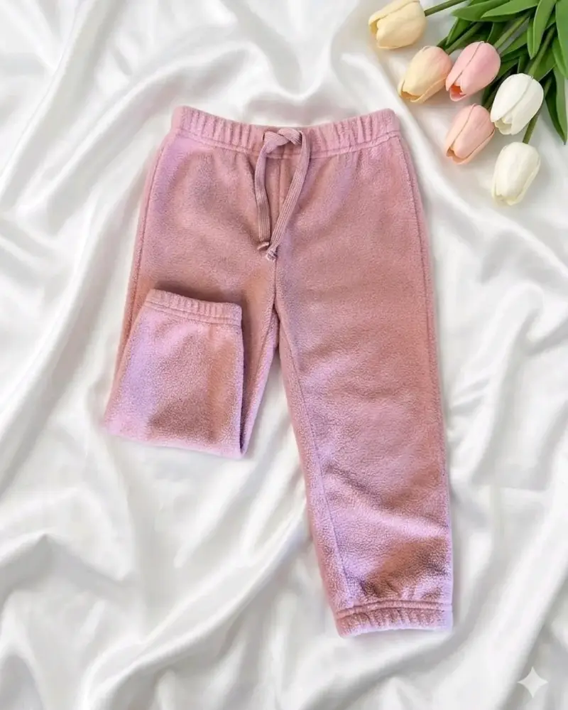 Pantalones de polar rosados