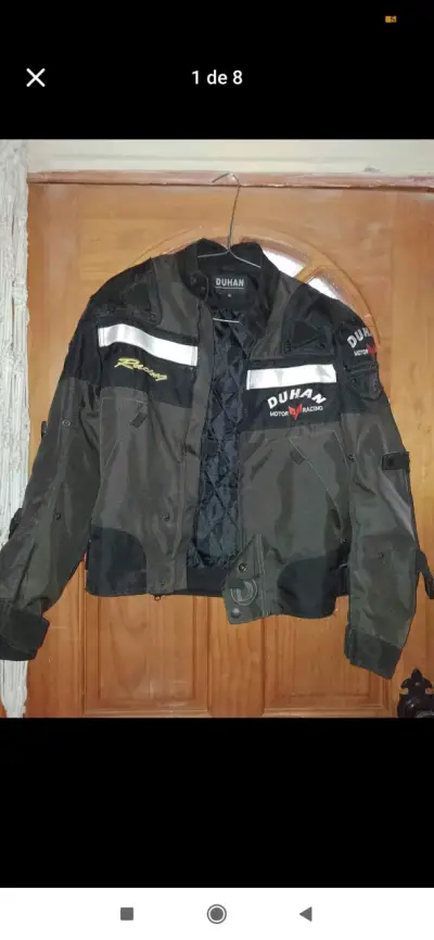 Chaqueta Duhan moto negra - miniatura 1