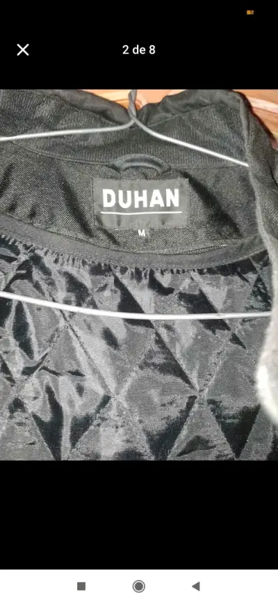 Chaqueta Duhan moto negra - miniatura 3