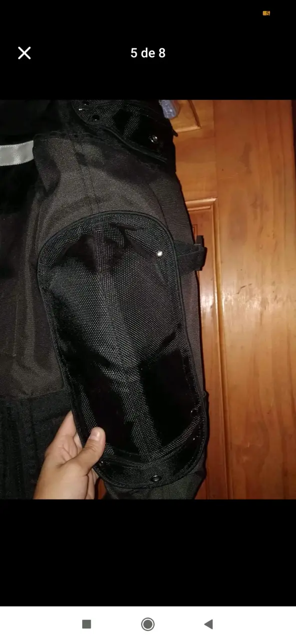 Chaqueta Duhan moto negra - 4