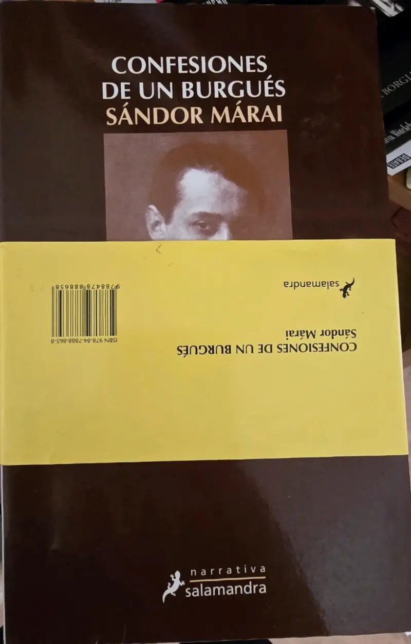 Libro Confesiones de un burgués