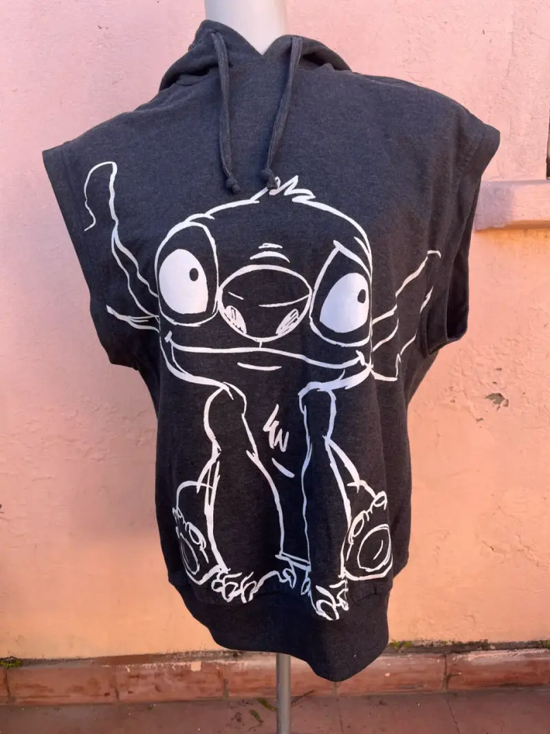 Polerón sin mangas negro diseño divertido - 1
