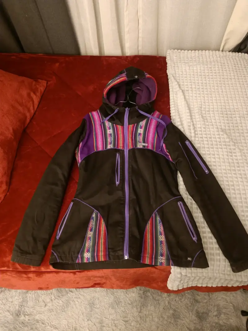 Chaqueta étnica con capucha - 1