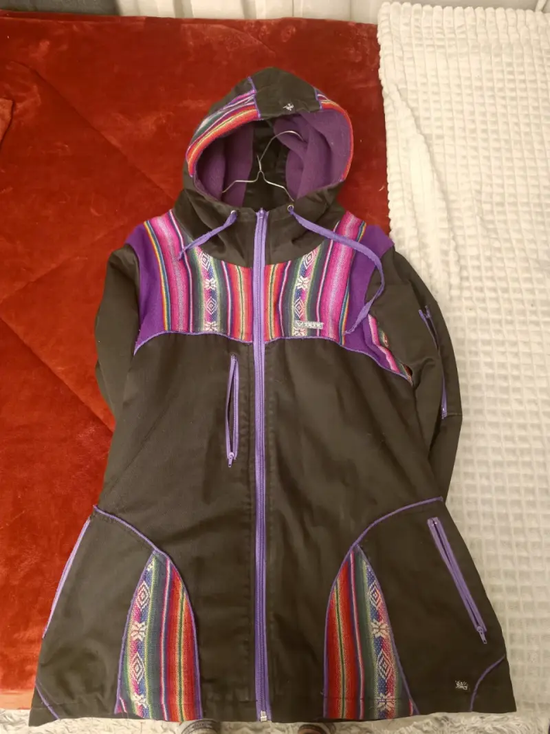 Chaqueta étnica con capucha - 2