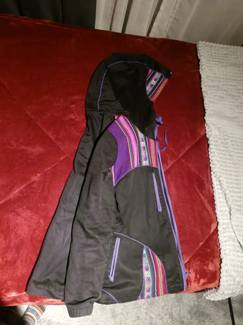 Chaqueta étnica con capucha - 5