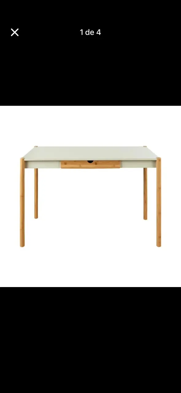 Escritorio MDF y bambú 105cm - 2